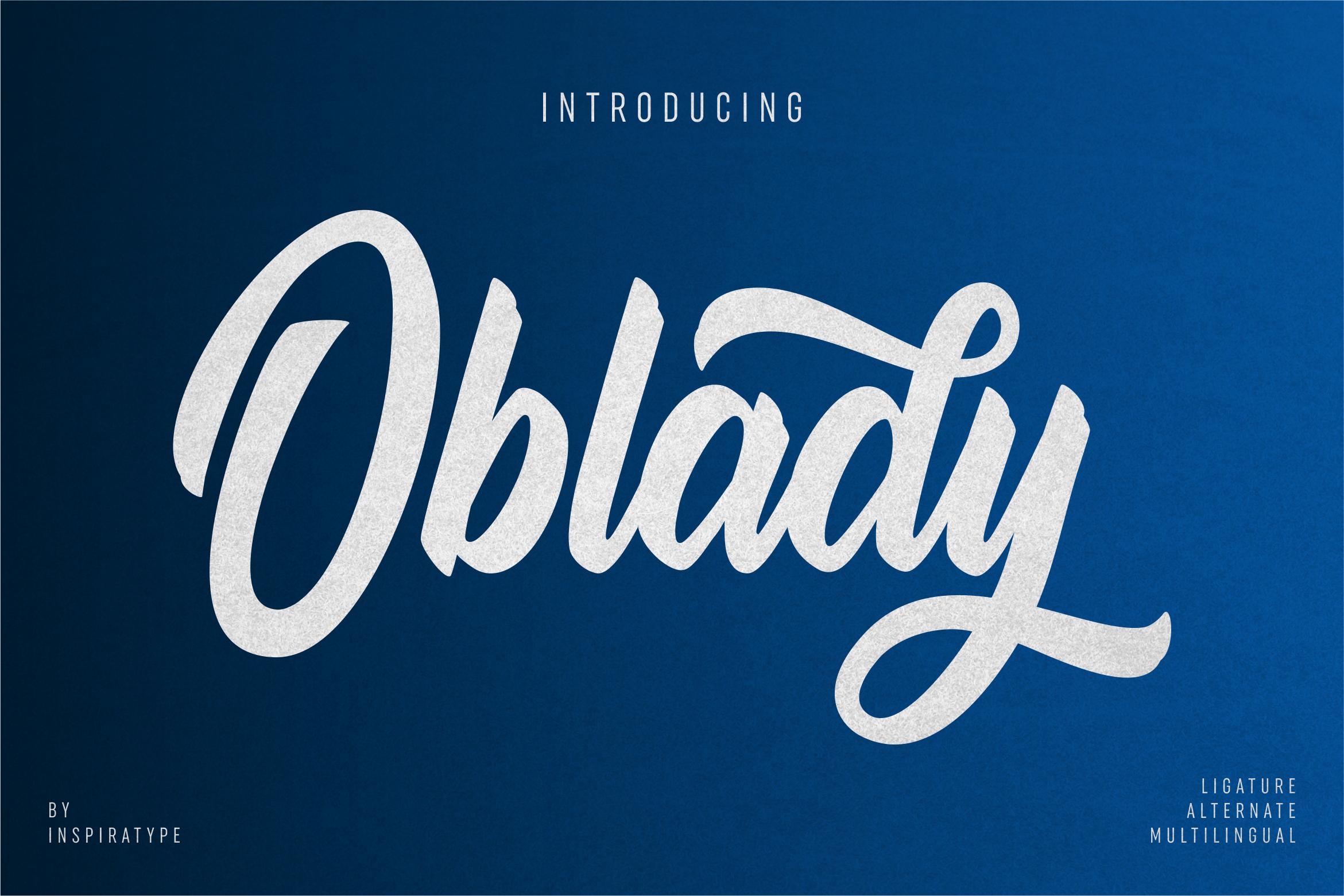 Oblady Font