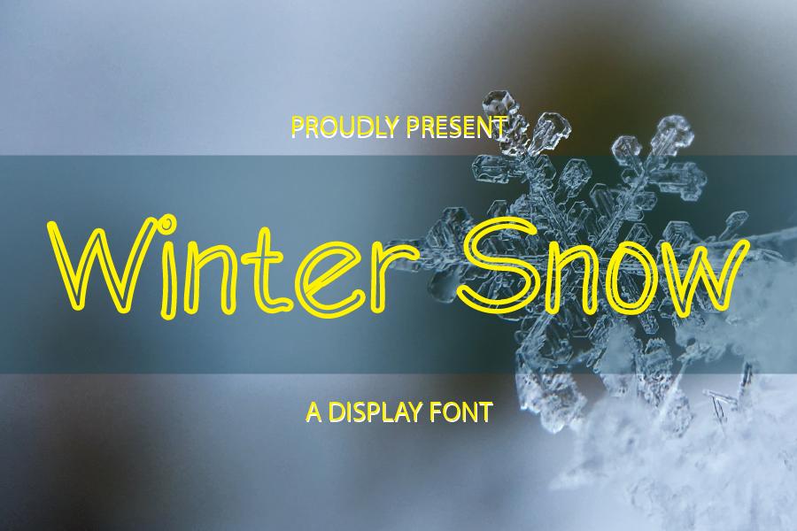 Winter Snow Font
