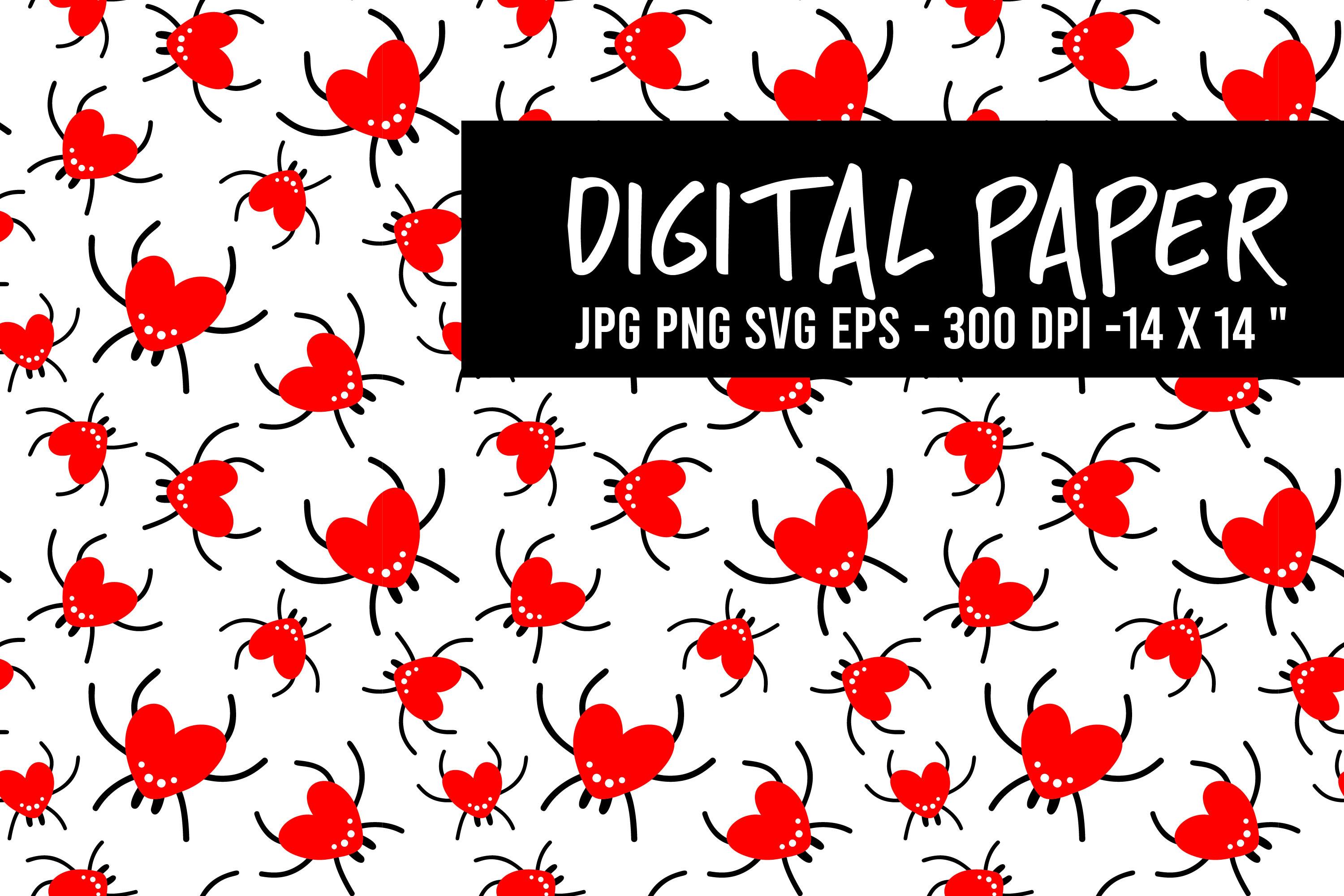 Seamless Pattern with Cute Spiders