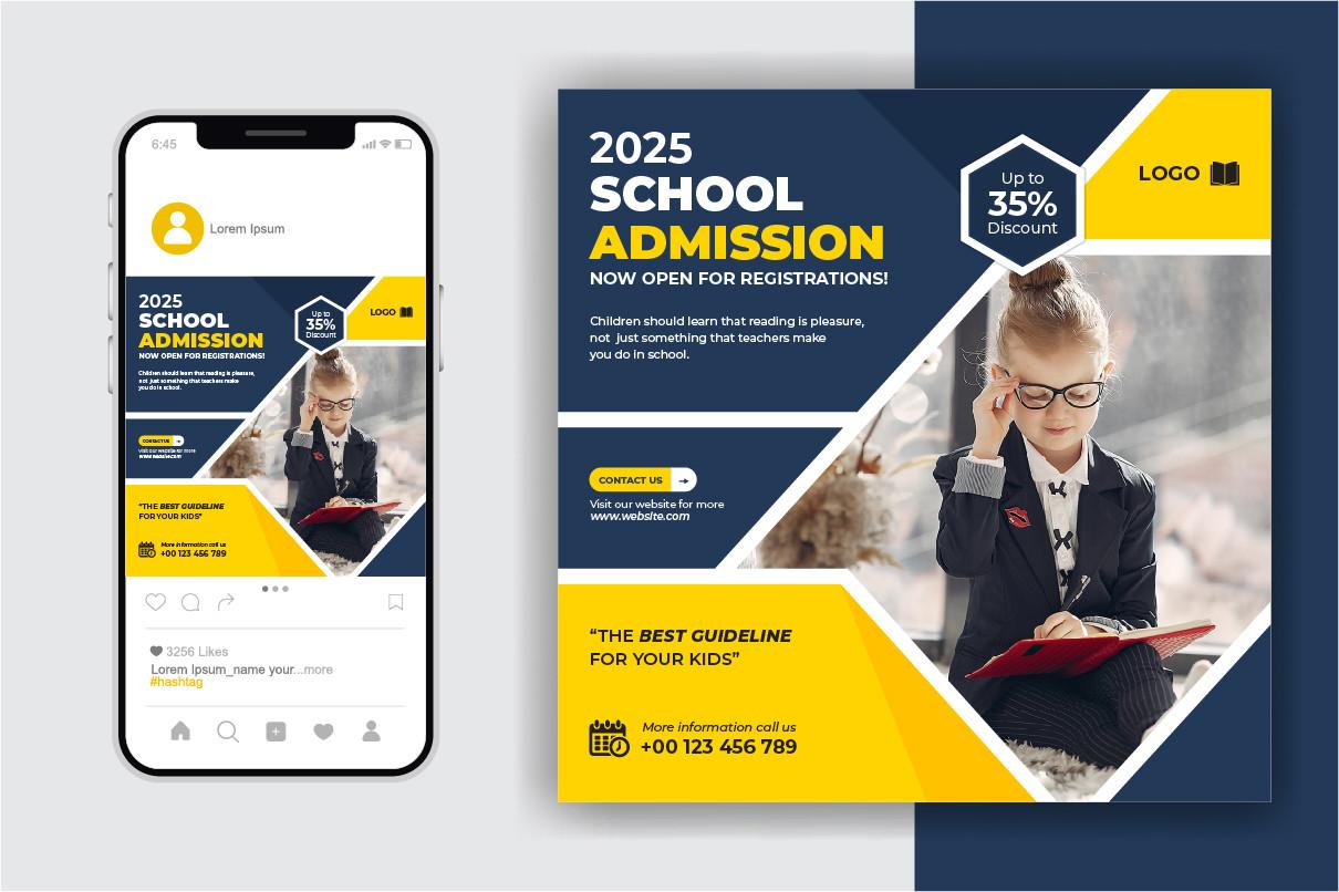 School Admission Social Media Template