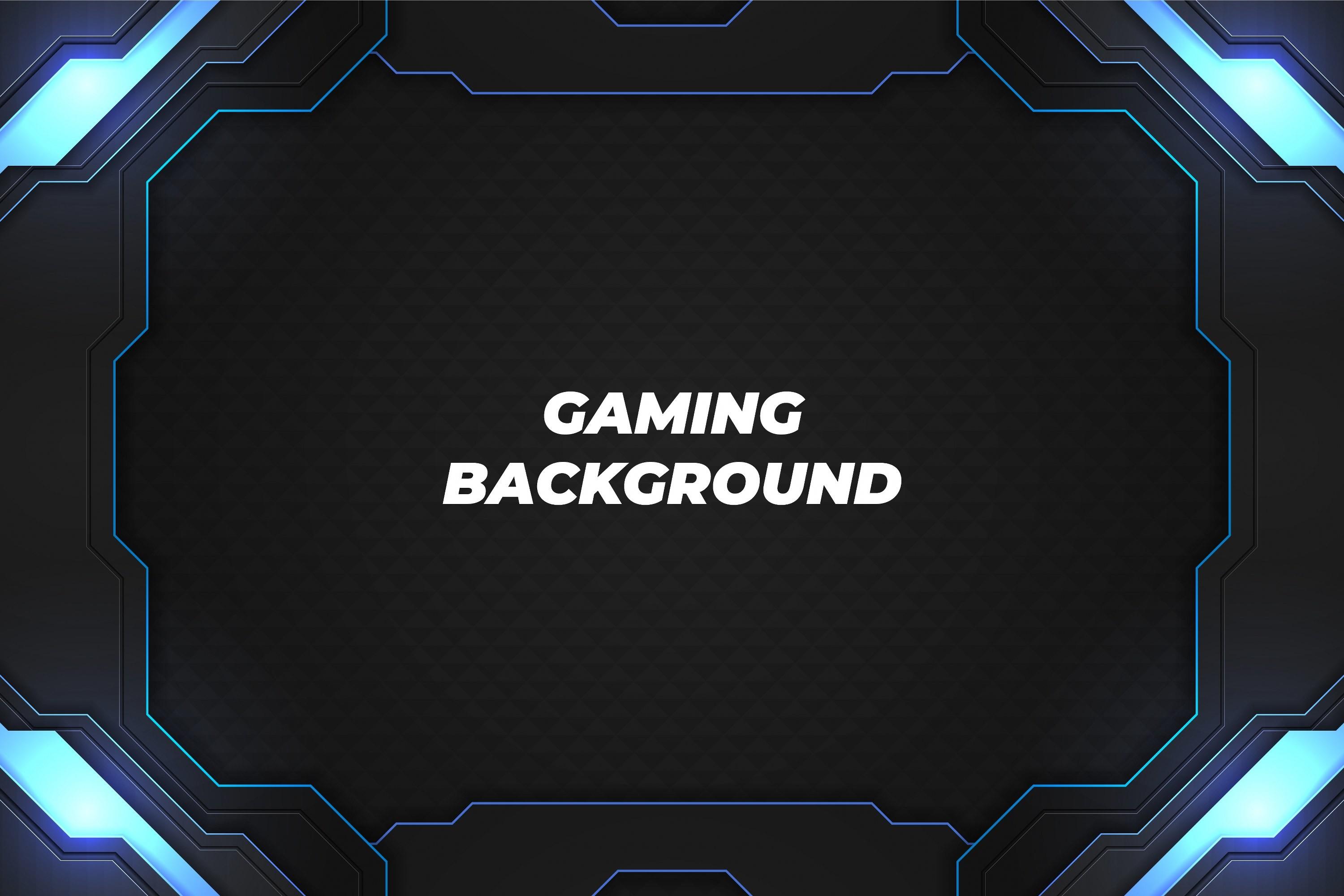 Gaming Background Black and Blue