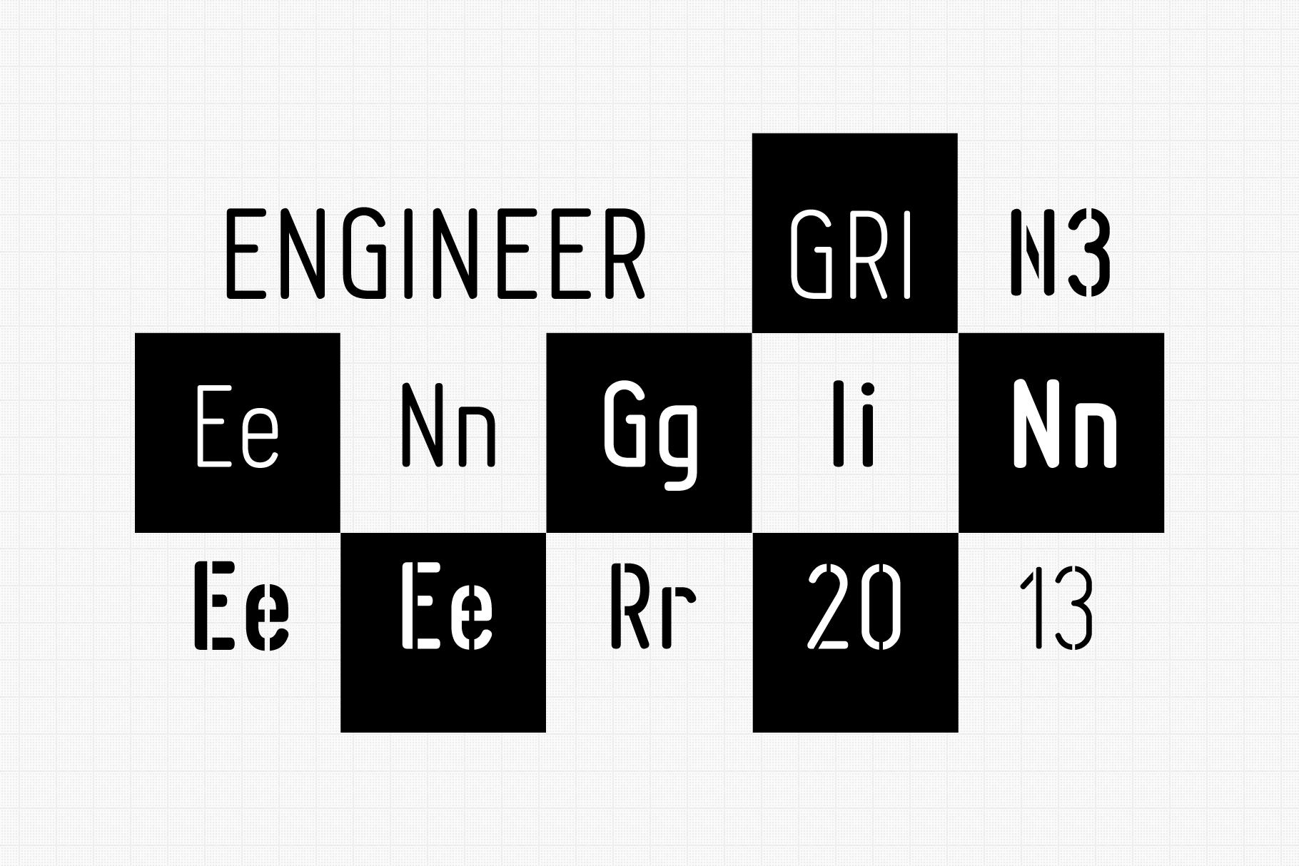 Engineer Family Font