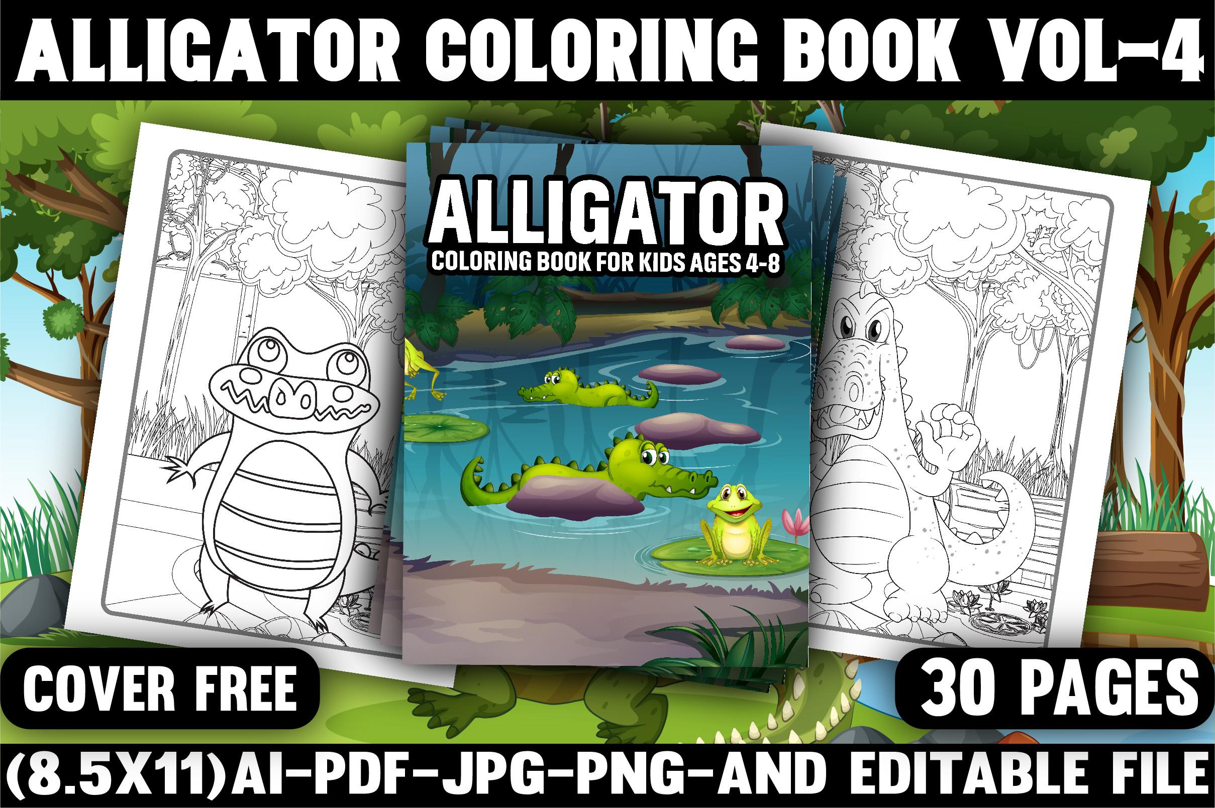 Alligator Coloring Pages for Kids