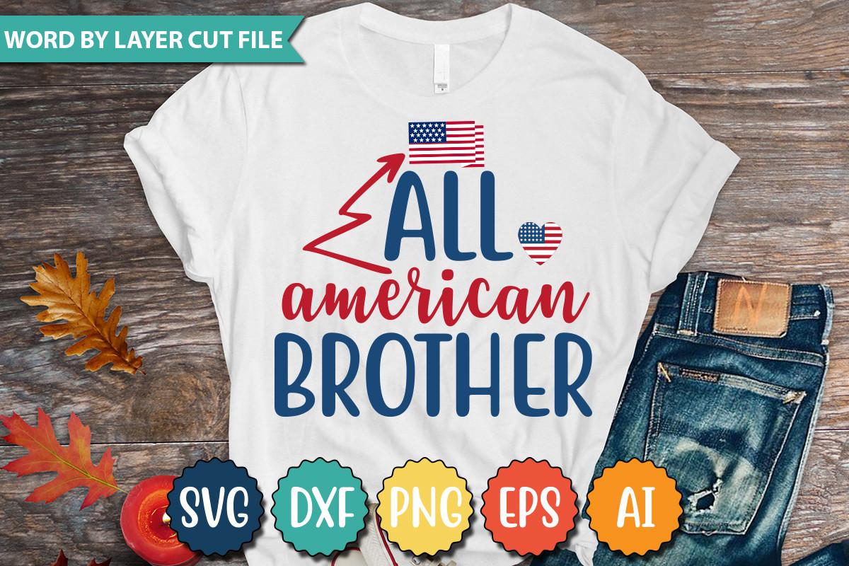 All American Brother Svg