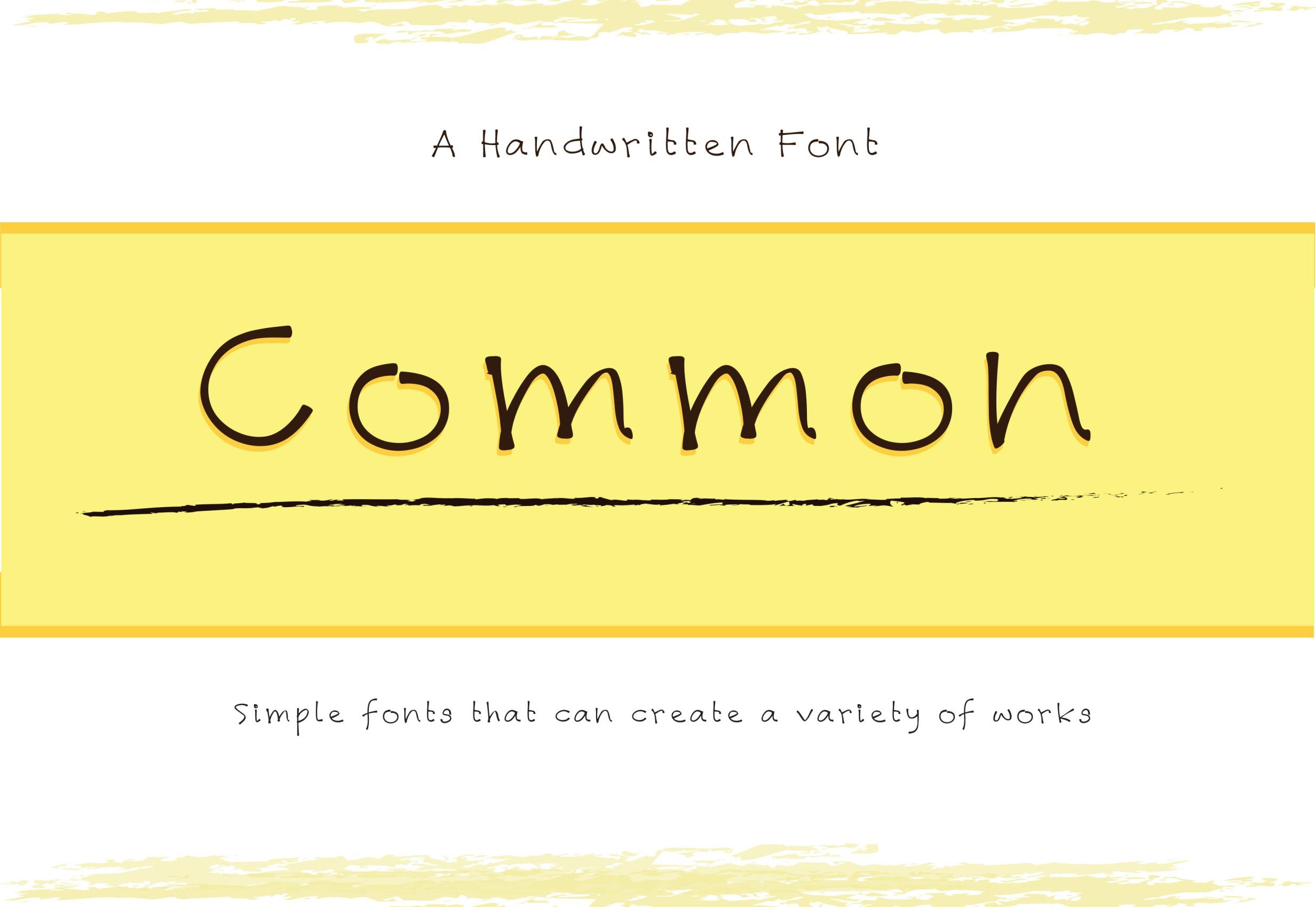 Common Font