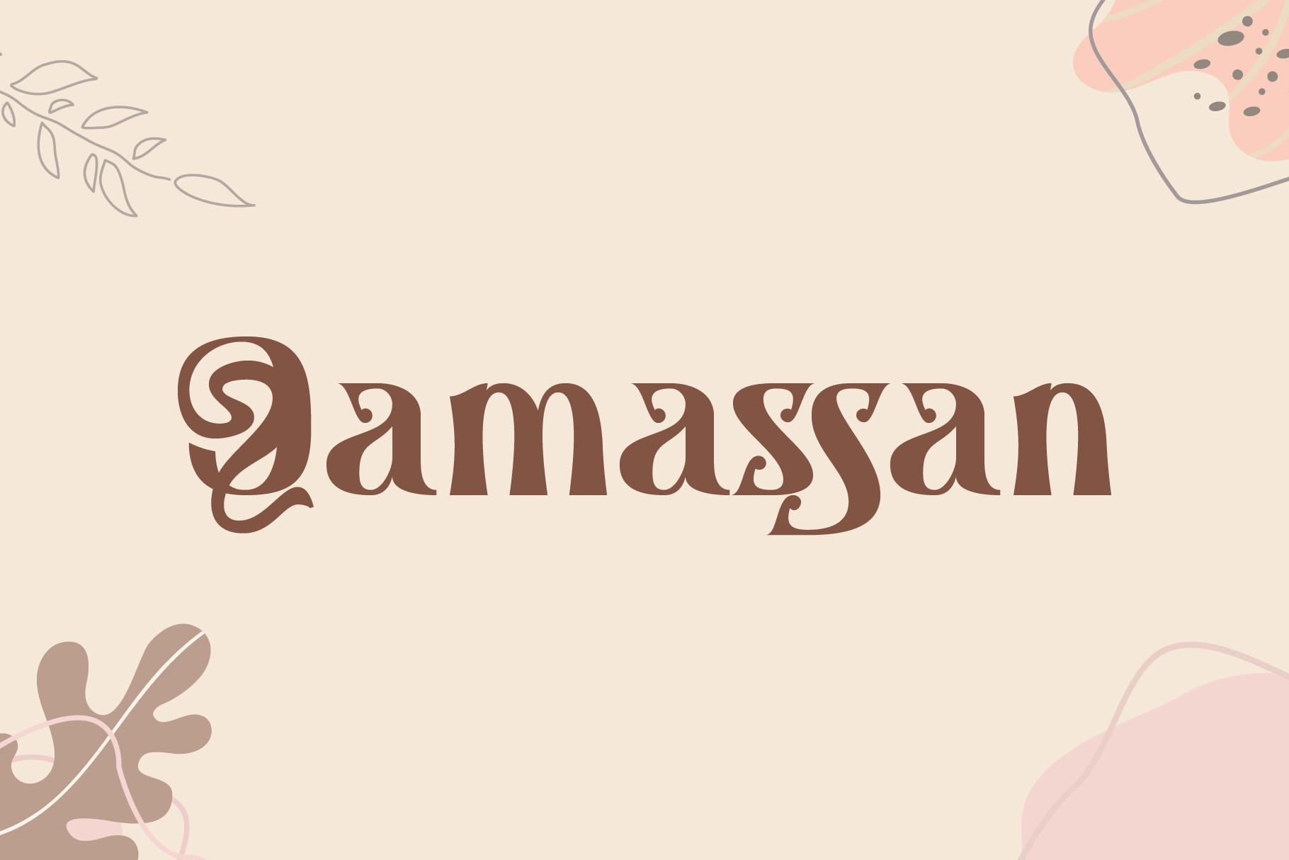 Qamassan Font