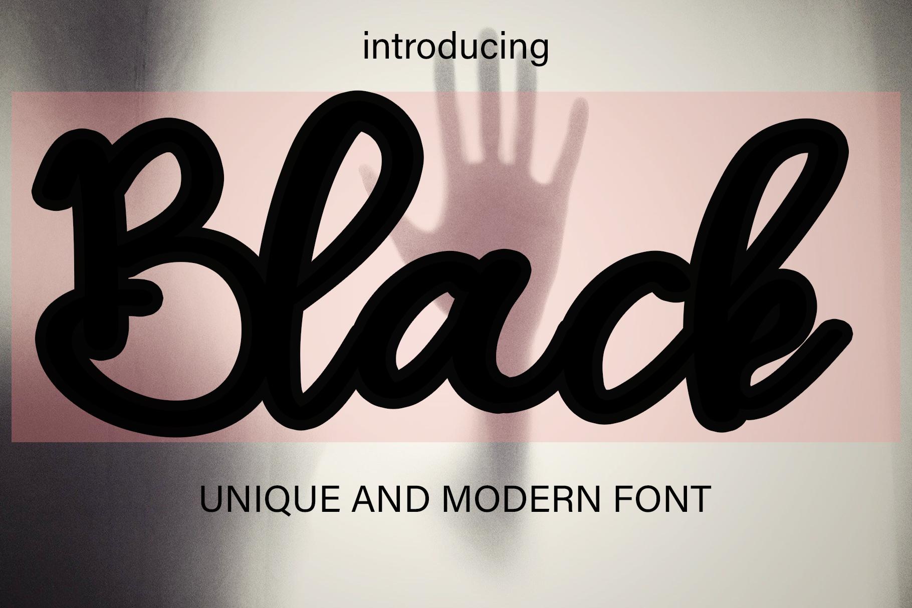Black Font