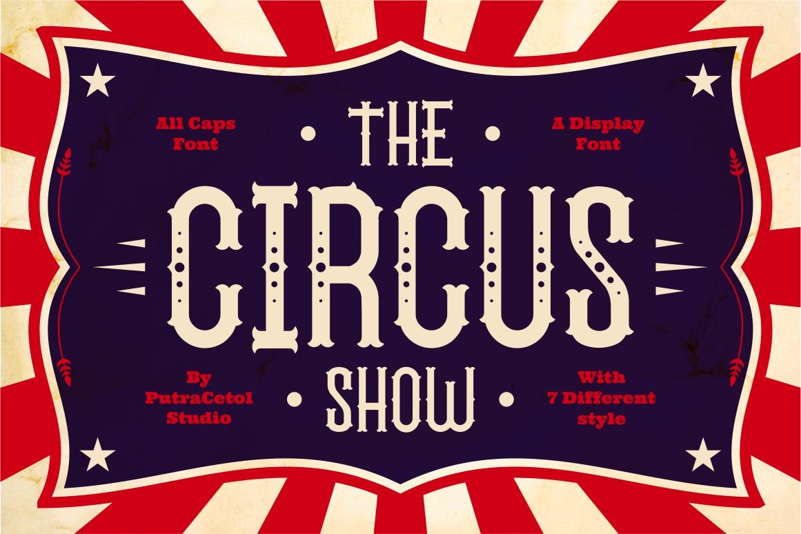 The Circus Show Family Font