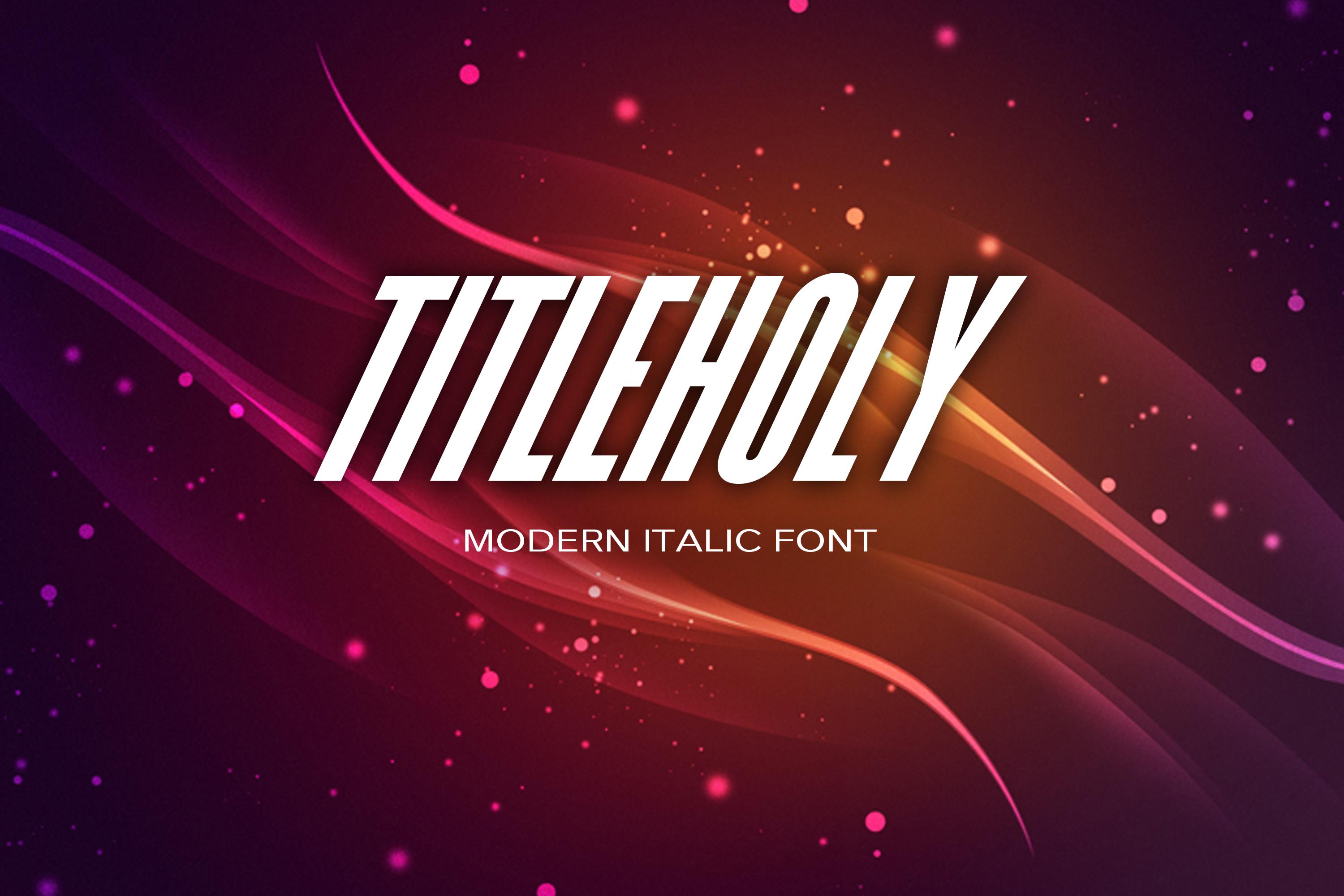 Titleholy Font