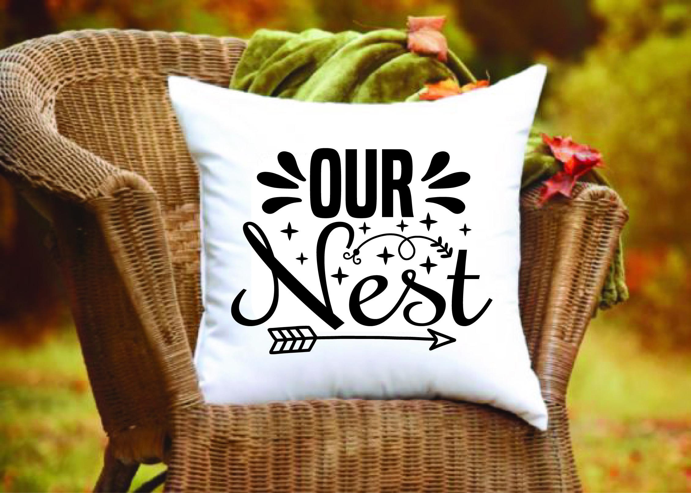 Doormat Svg Design,Our Nest