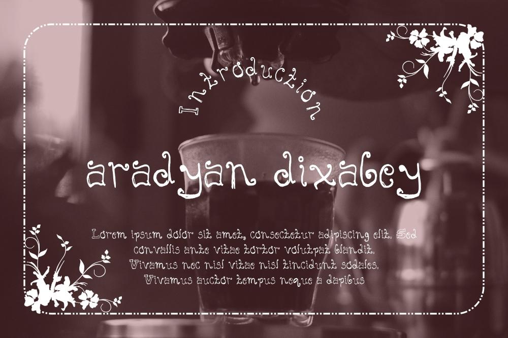 Aradyan Dixabey Font
