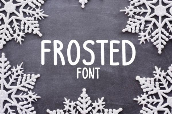Frosted Font