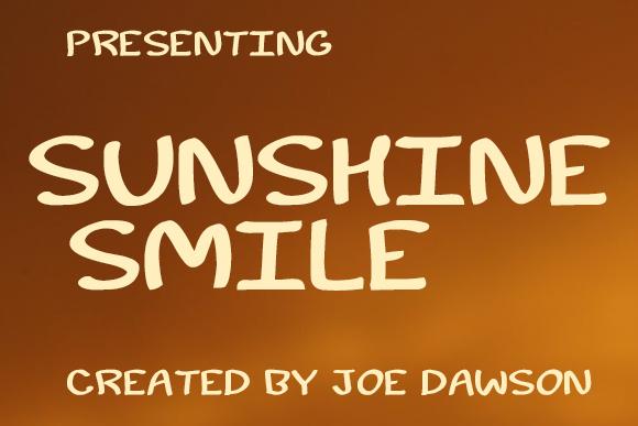 Sunshine Smile Font