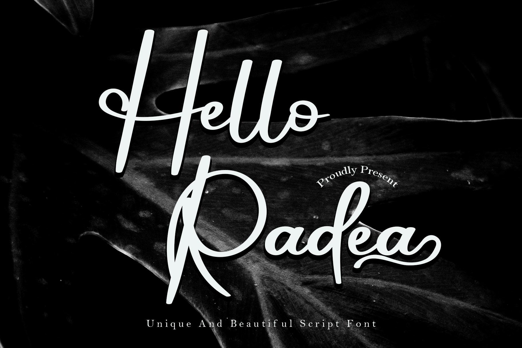 Hello Radea Font