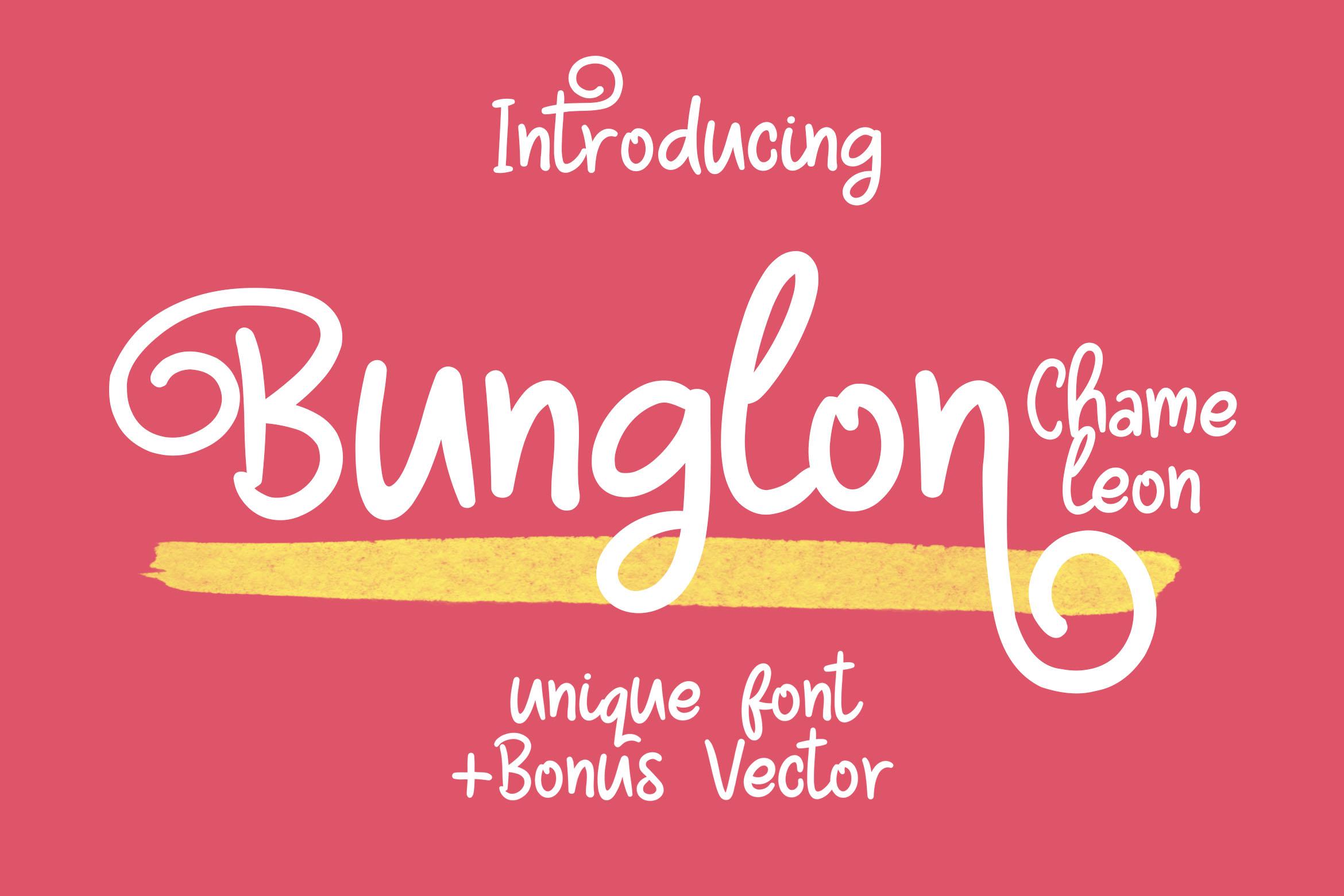 Bunglon Chameleon Font