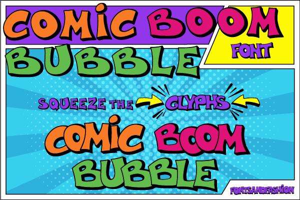 Comic Boom Bubble Font