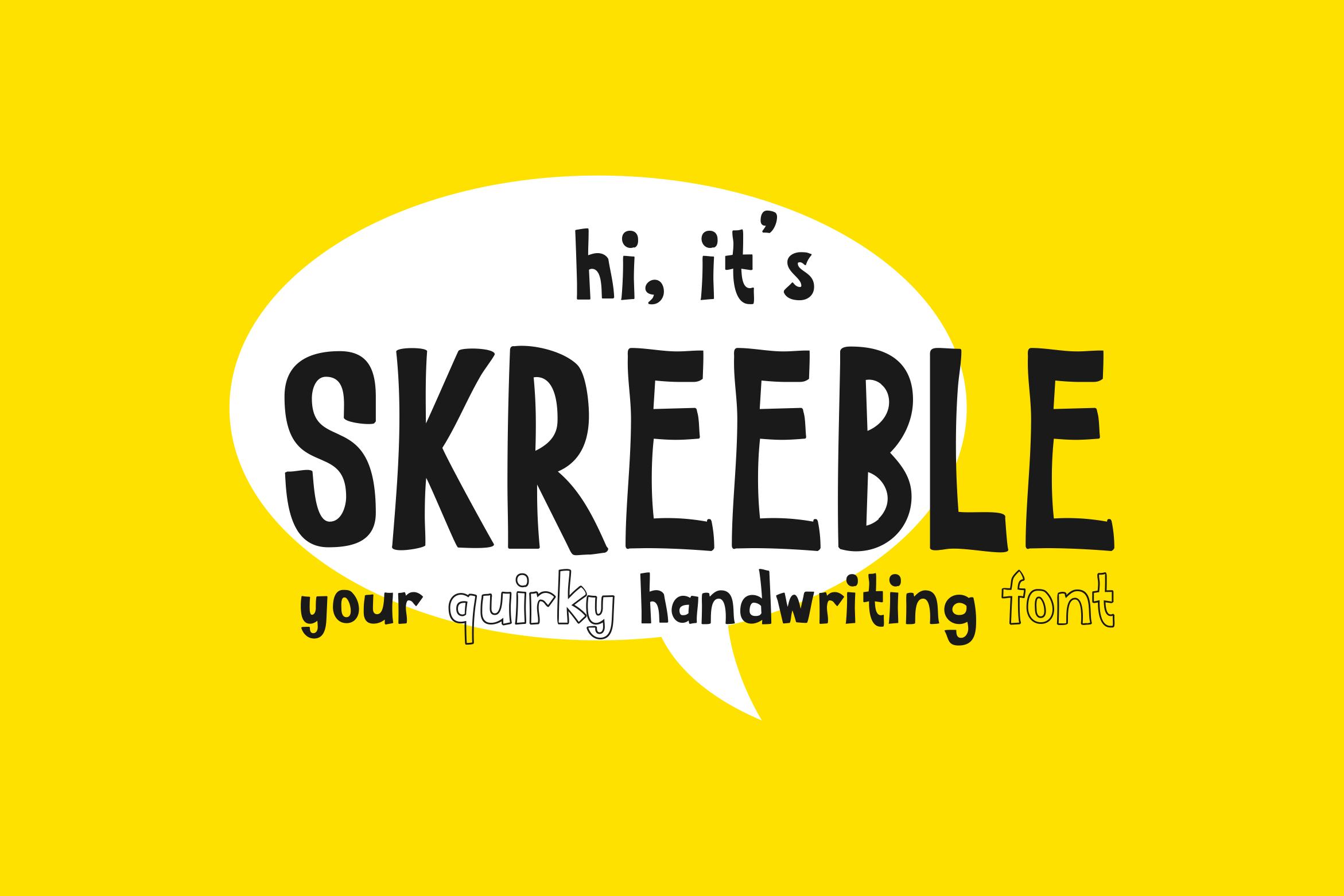 Skreeble Font