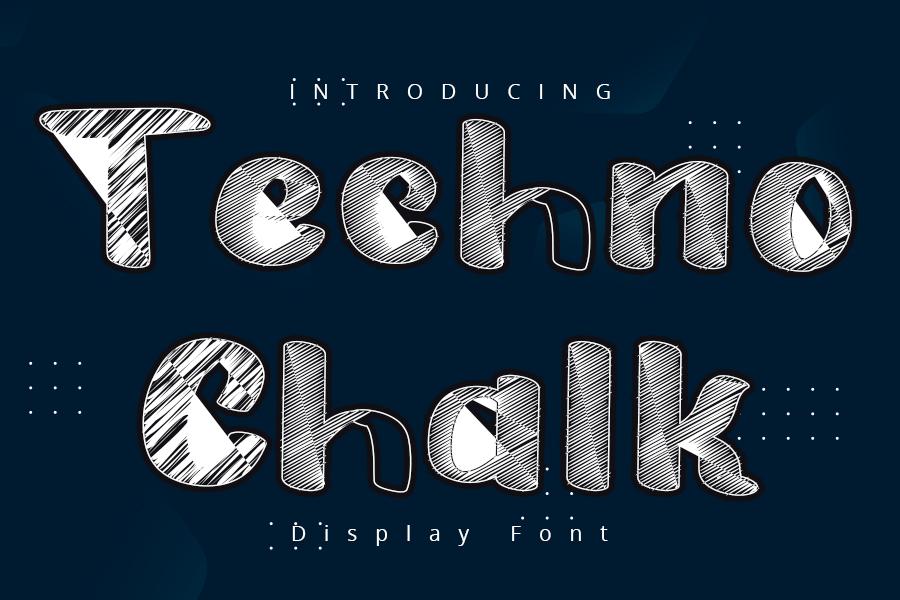 Techno Chalk Font