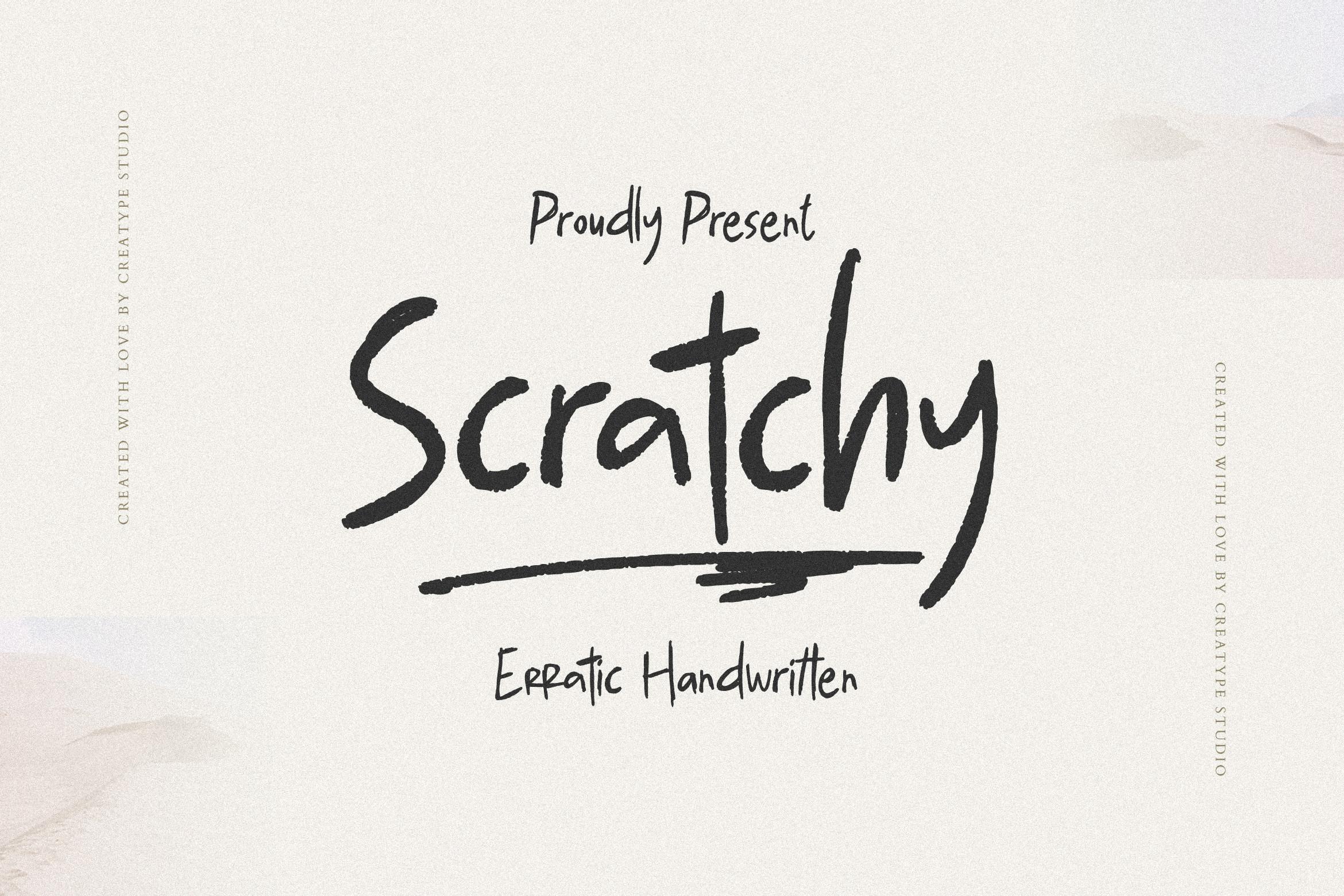 Scratchy Font