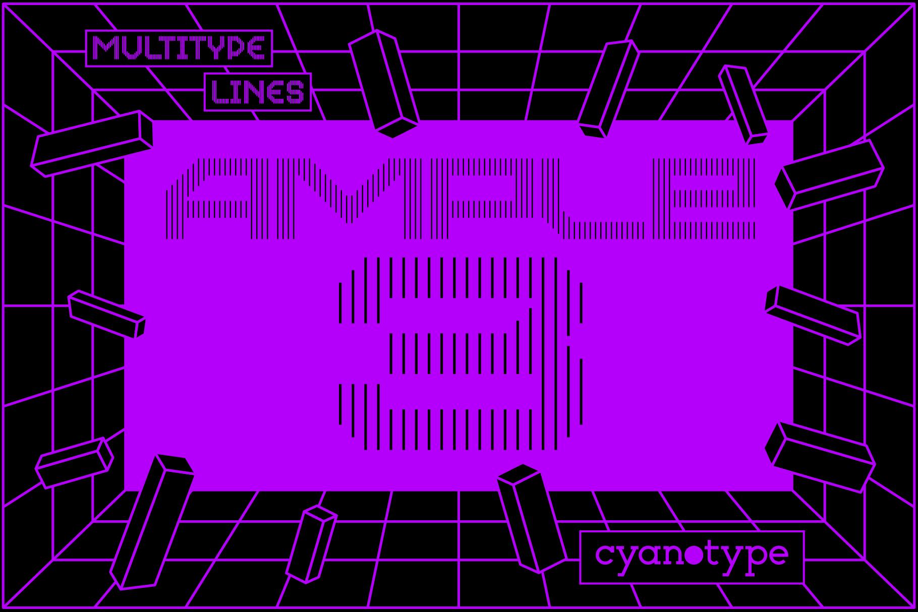 MultiType Lines Ample 3 Font