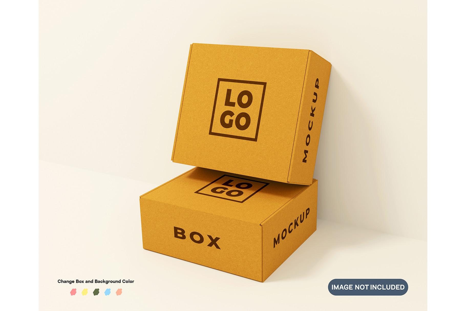 Brown Cardboard Packaging Mockup