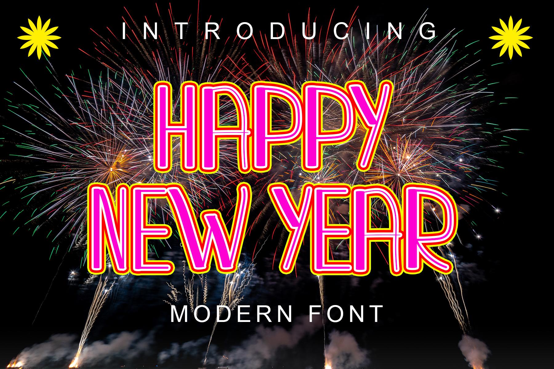 Happy New Year Font