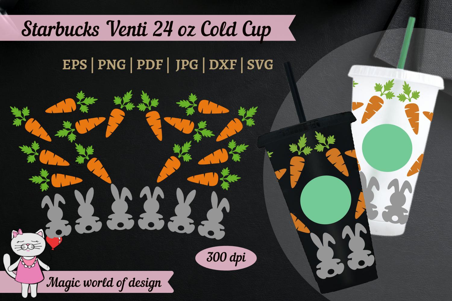 Carrot for Rabbit Svg Starbucks 24 Oz