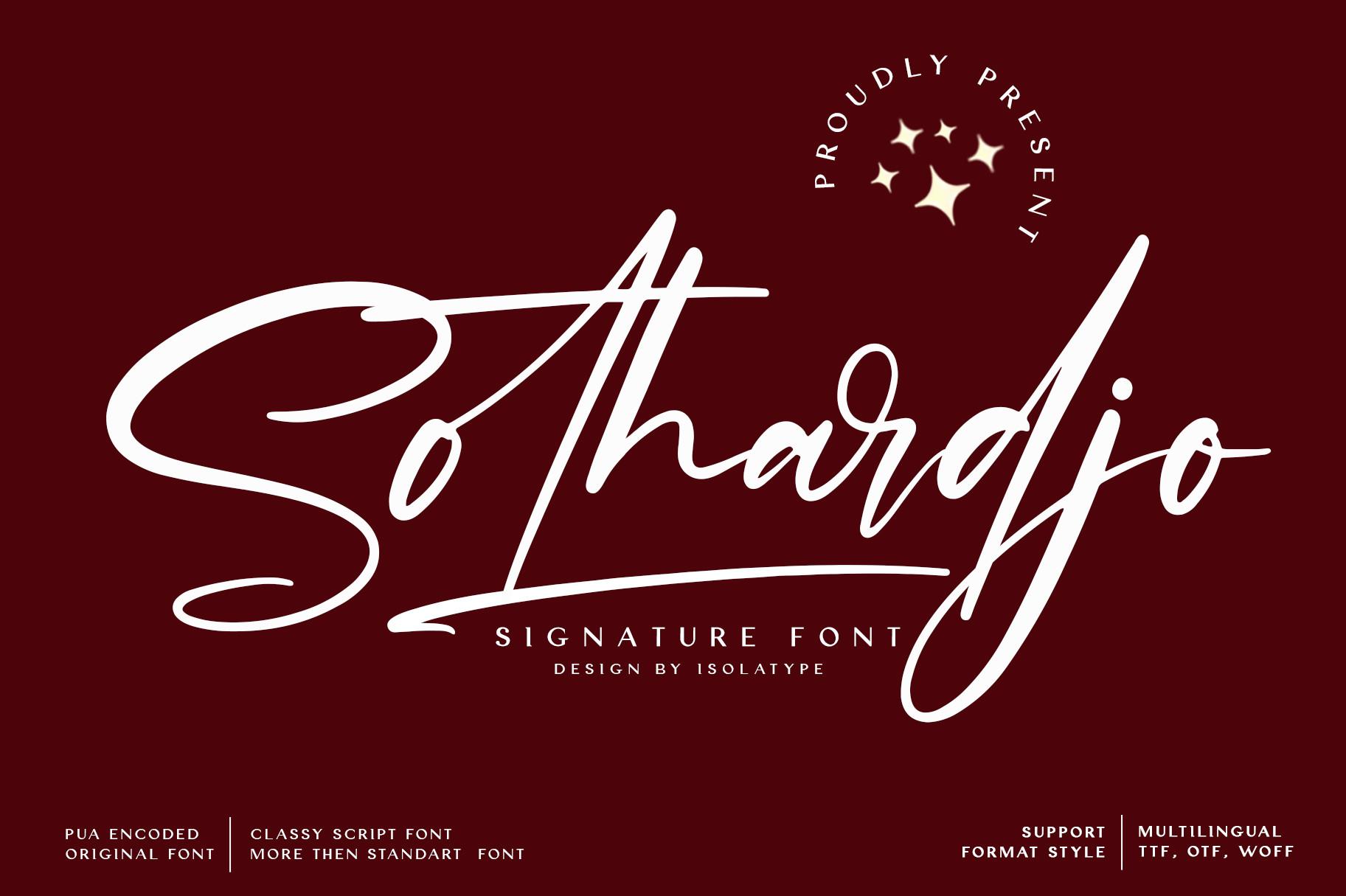 Sothardjo Font