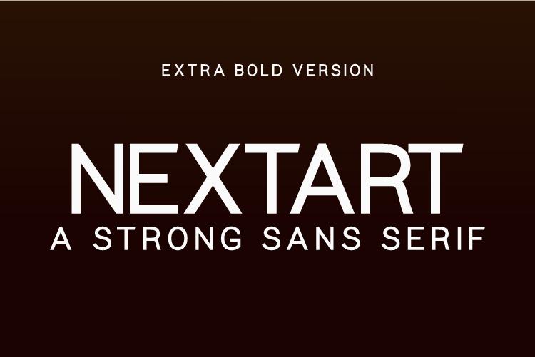 Nextart Extra Bold Font
