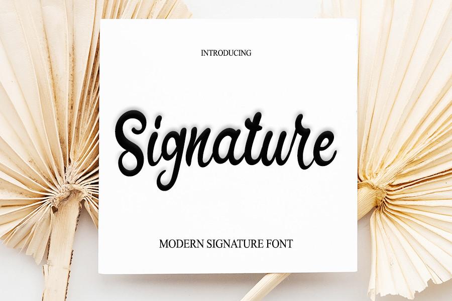 Signature Font