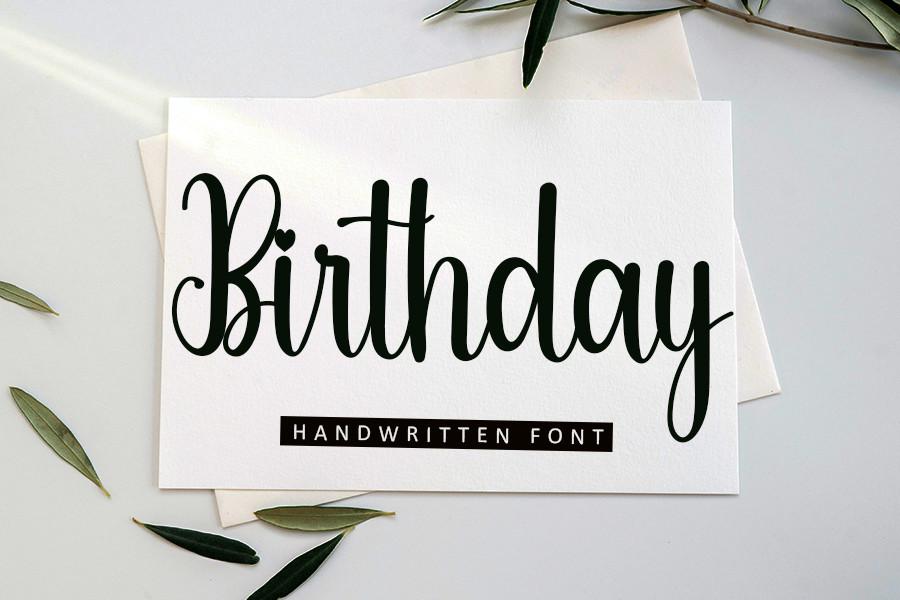 Birthday Font