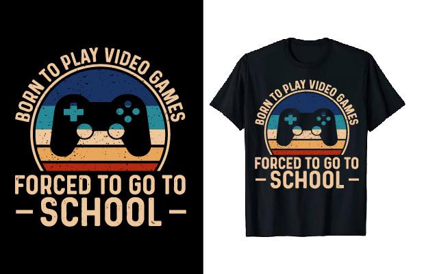 Retro Vintage Game T-Shirt Design