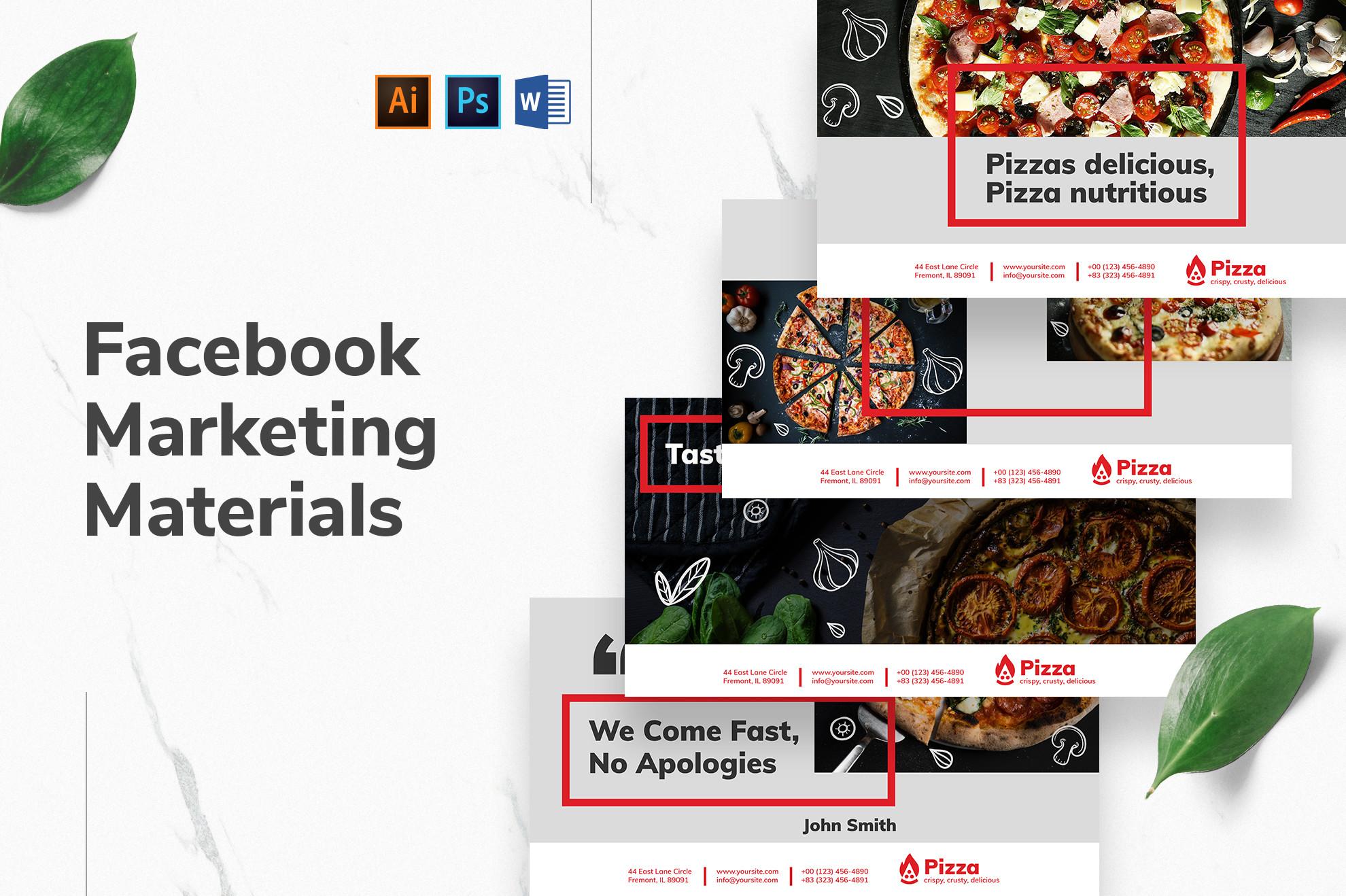 Pizza Facebook Templates