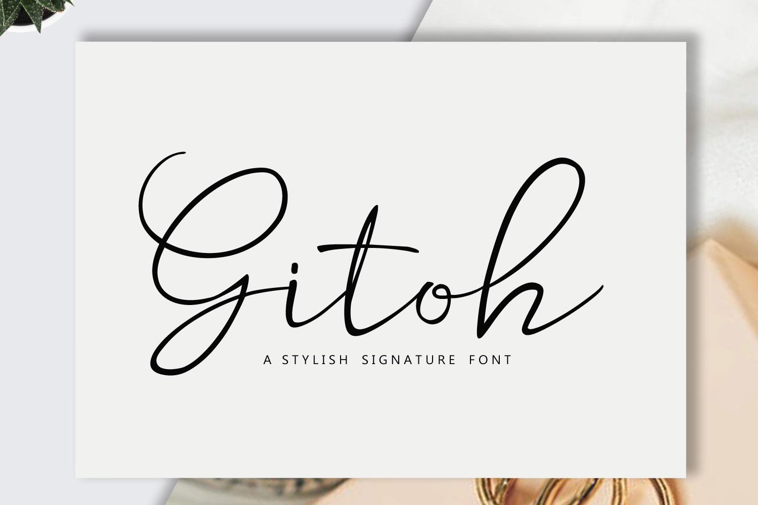 Gitoh Font