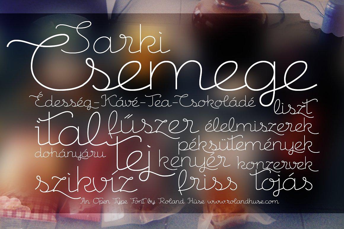 Csemege Font