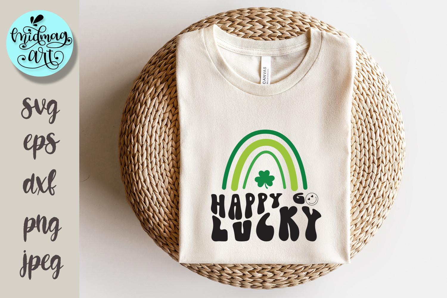 Happy Go Lucky Svg, St. Patrick's Svg