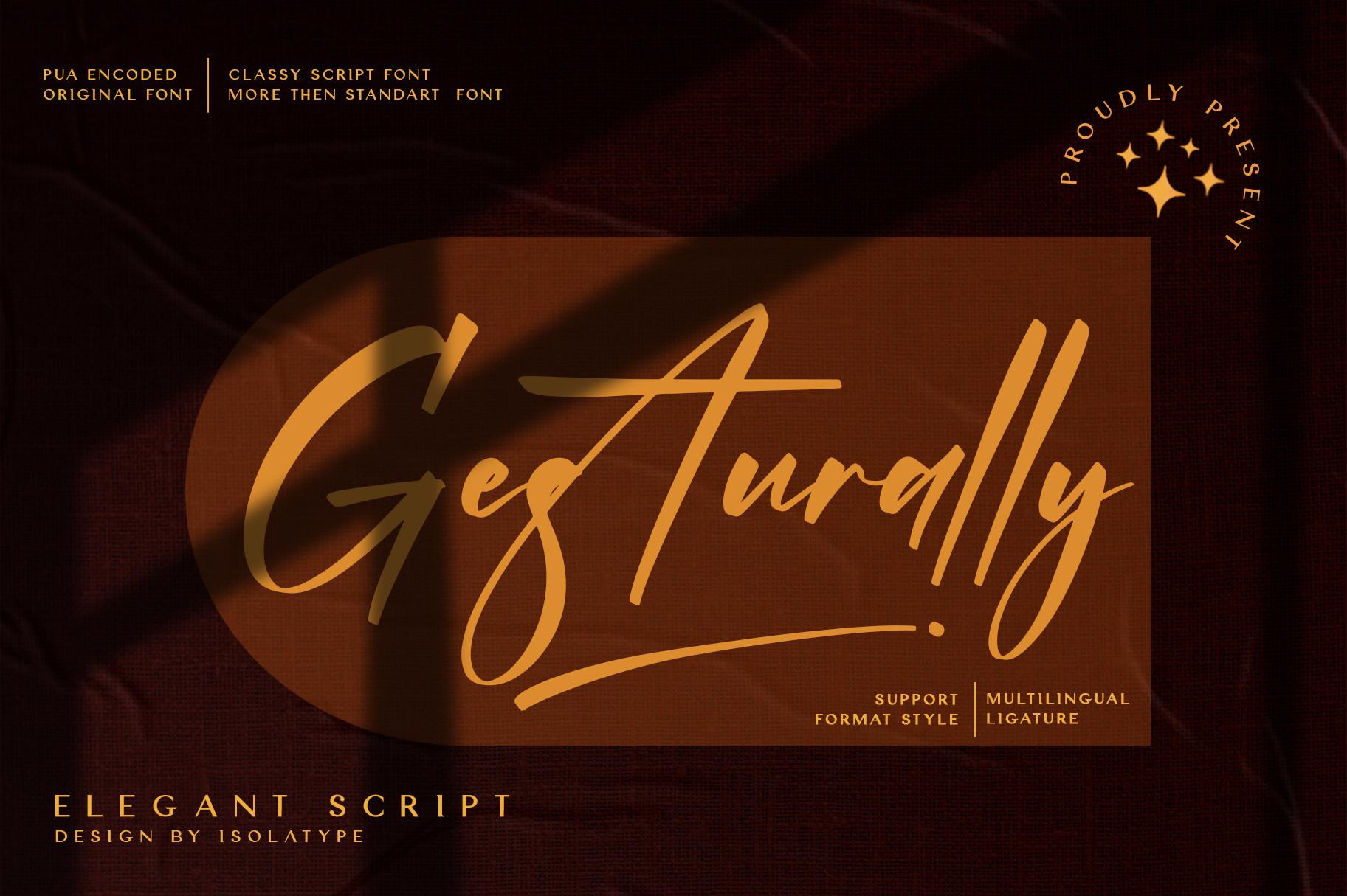 Gesturally Font