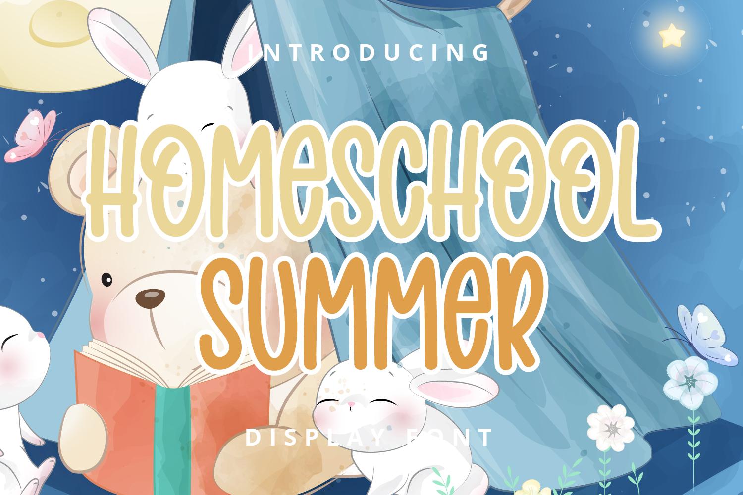 Homeschool Summer Font