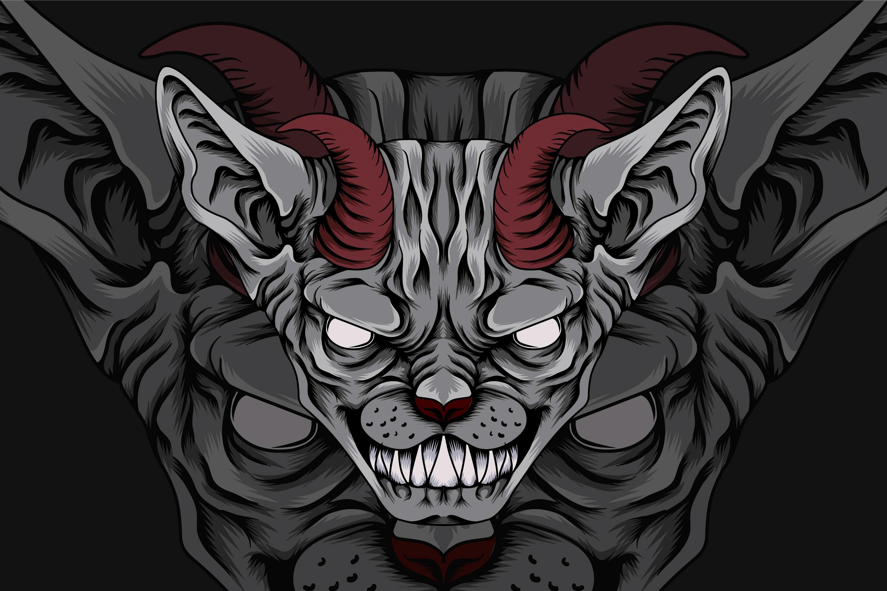 Sphynx Monsters Vector Illustration