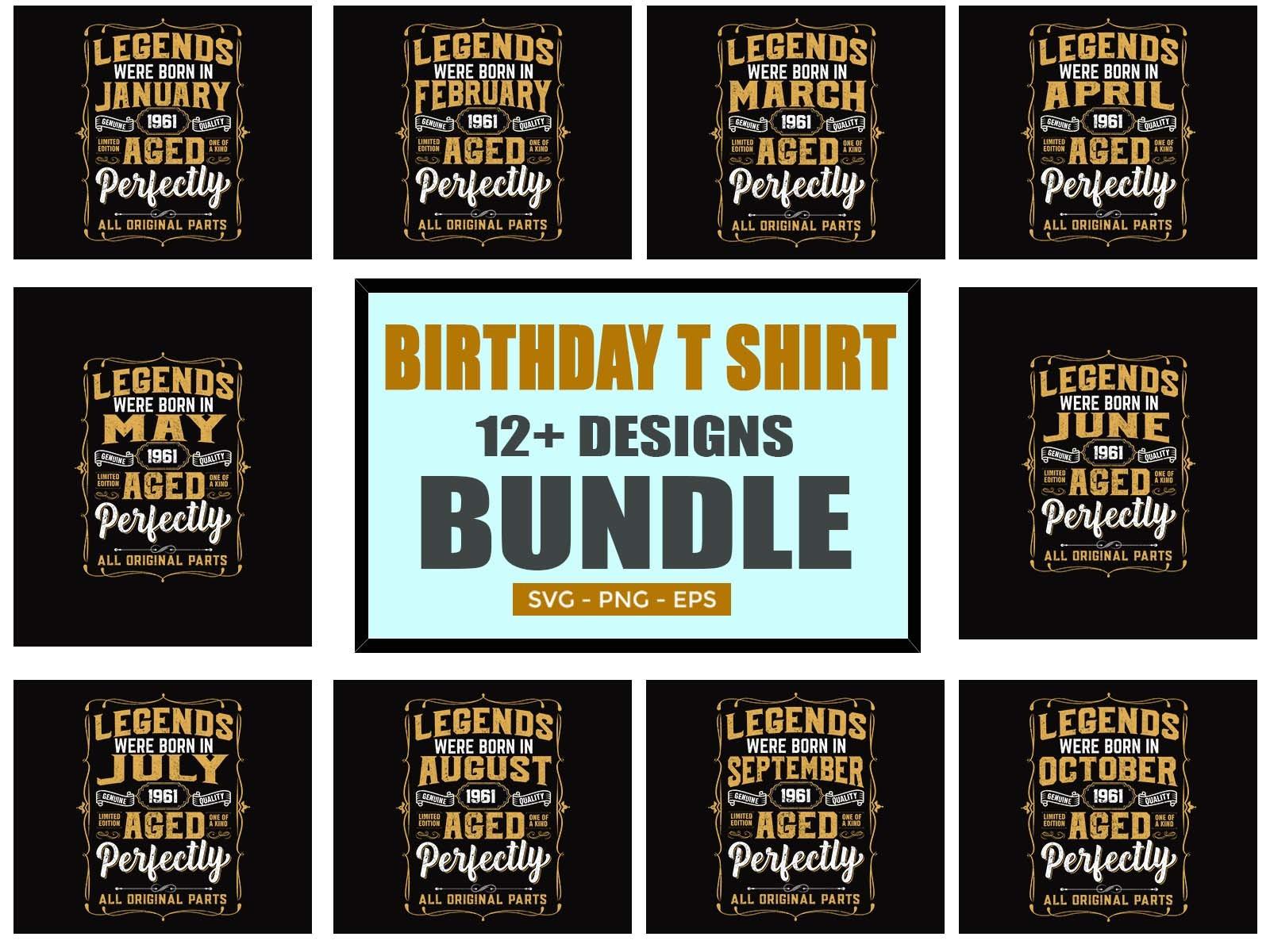 Legends Birthday T Shirt Design