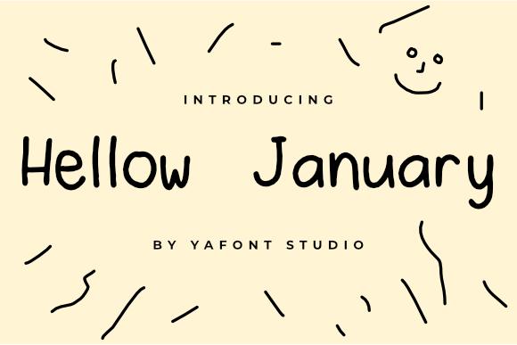 Hello January Font