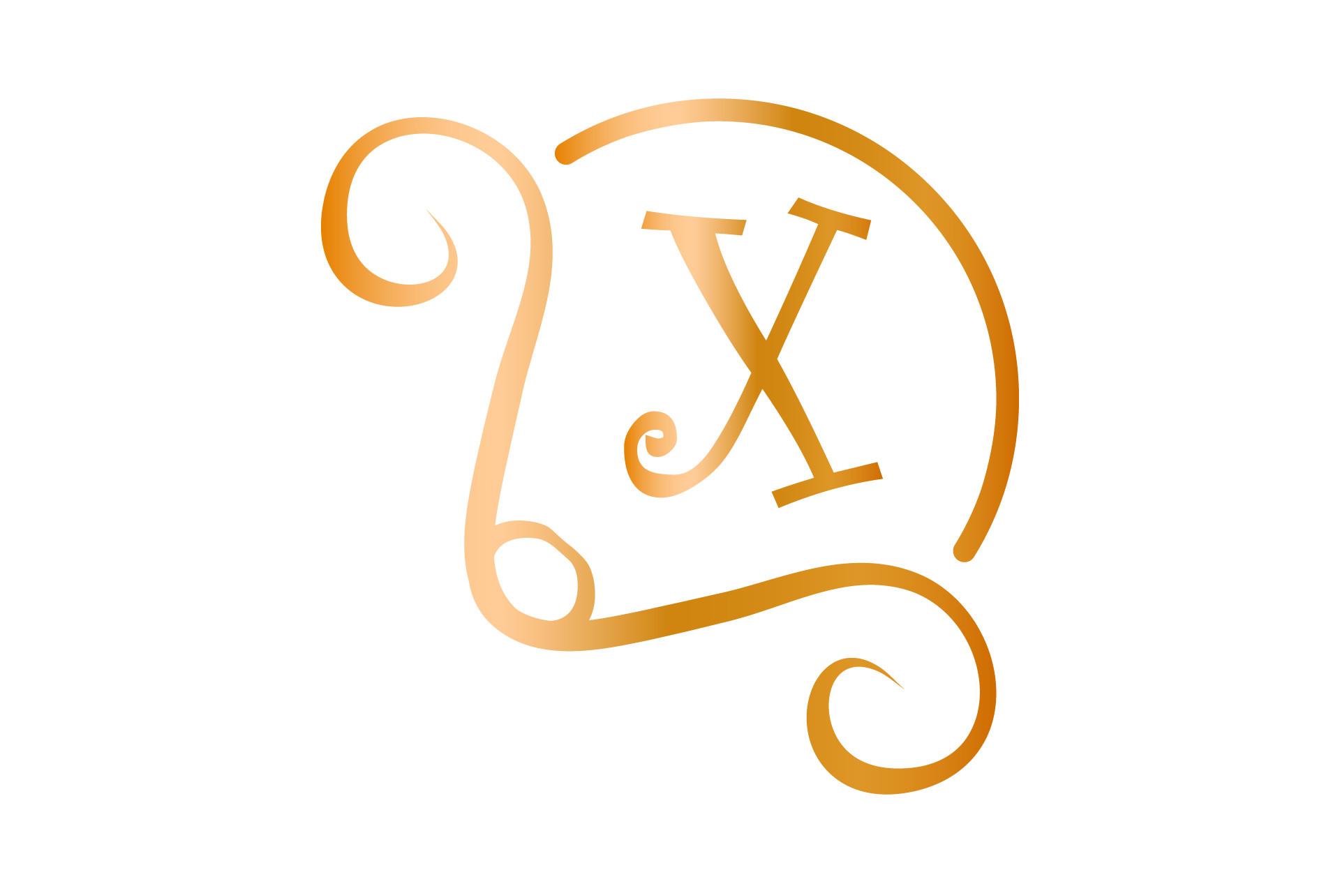 Monogram Font Letter Illustration Floral