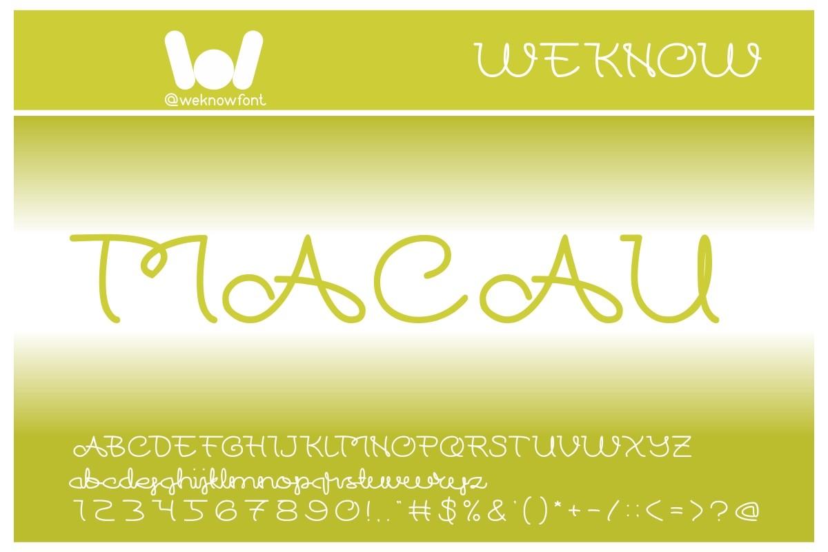 Macau Font