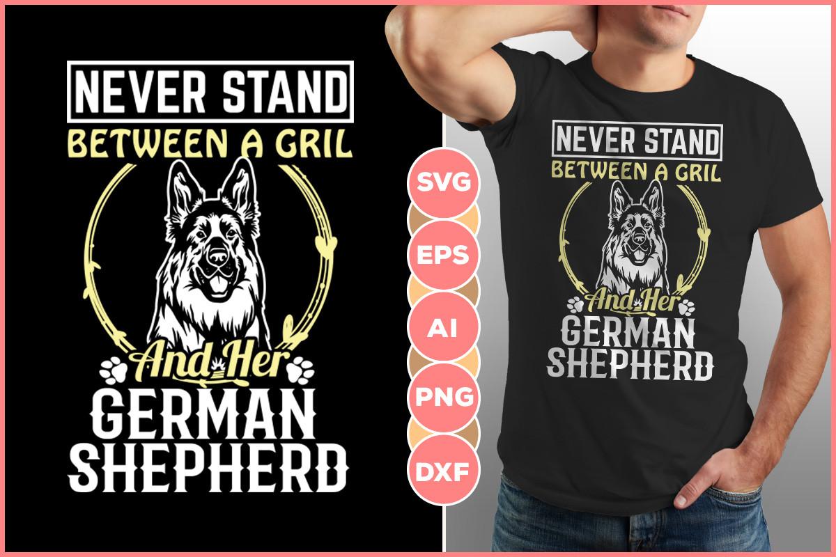 German Shepherd T-shirt Design