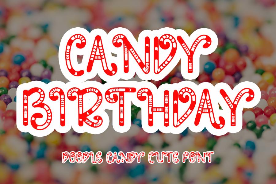 Candy Birthday Font