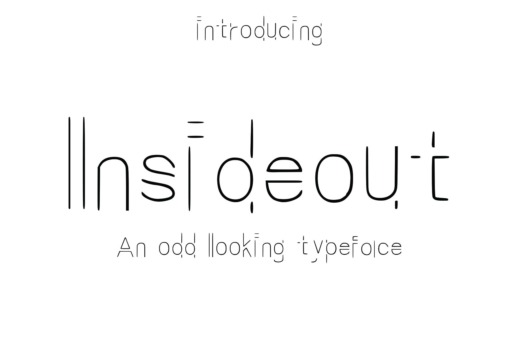 Inside out Font