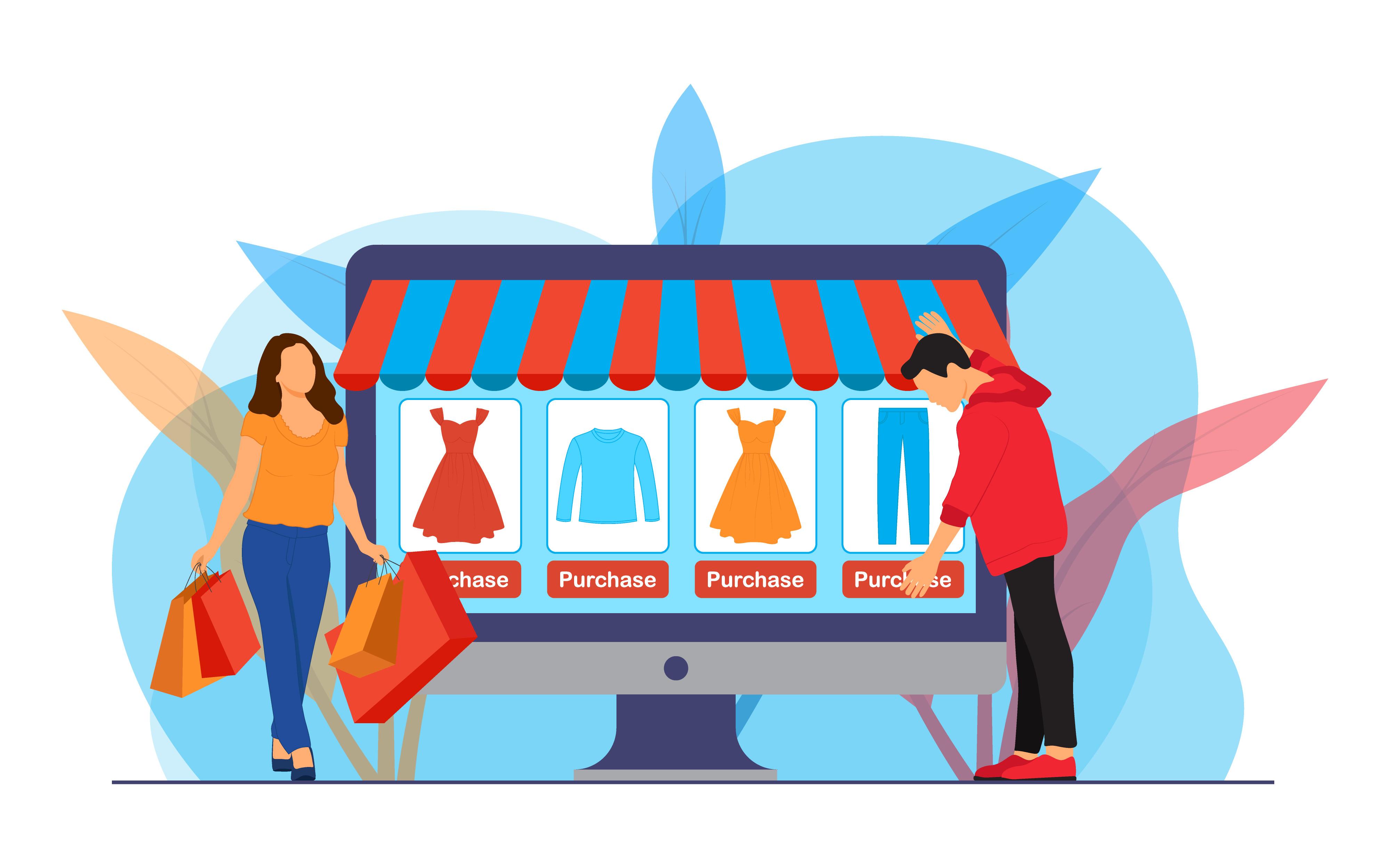 Online Shopping Concept Illustration