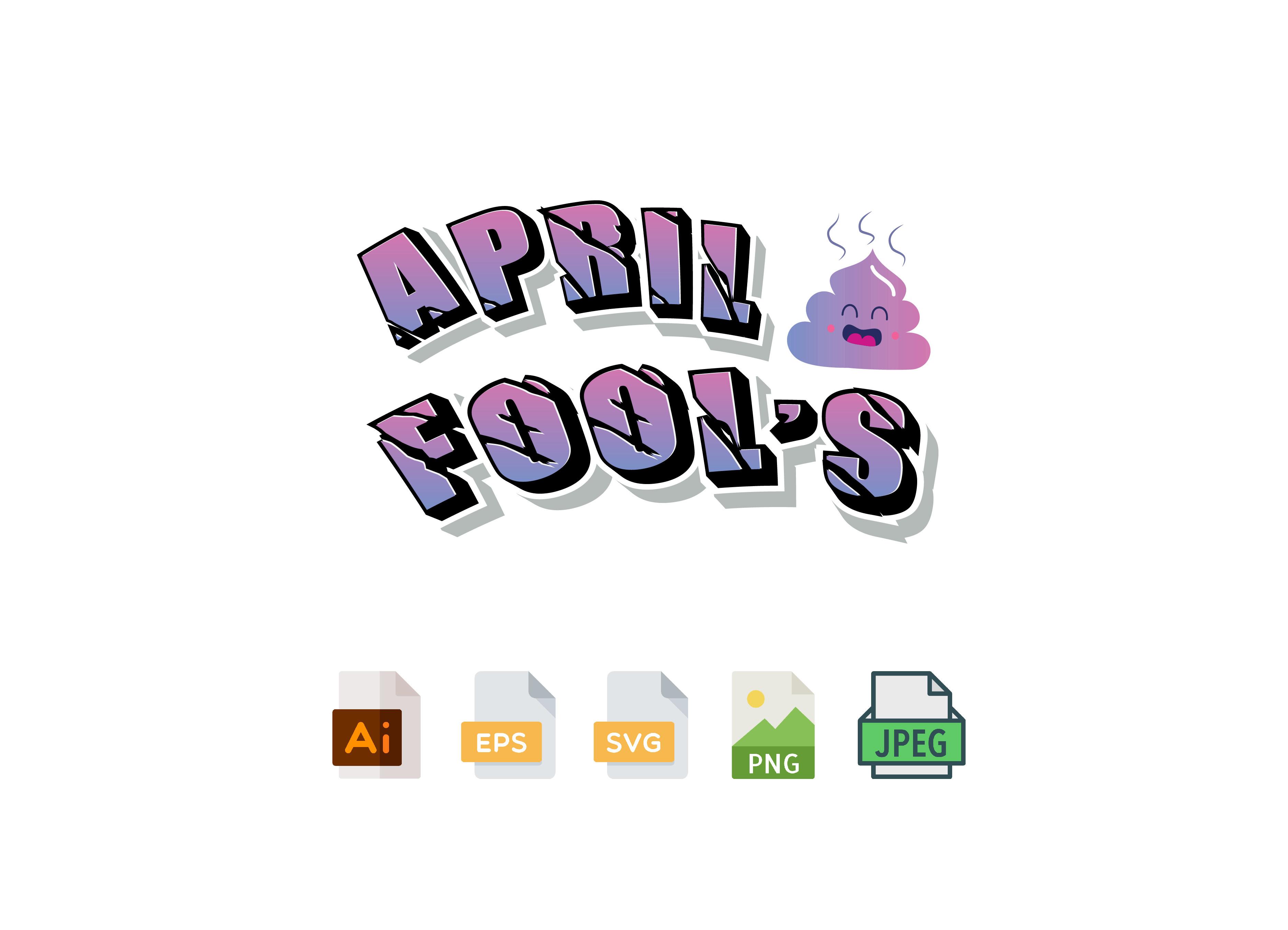 April Fools Day Design SVG