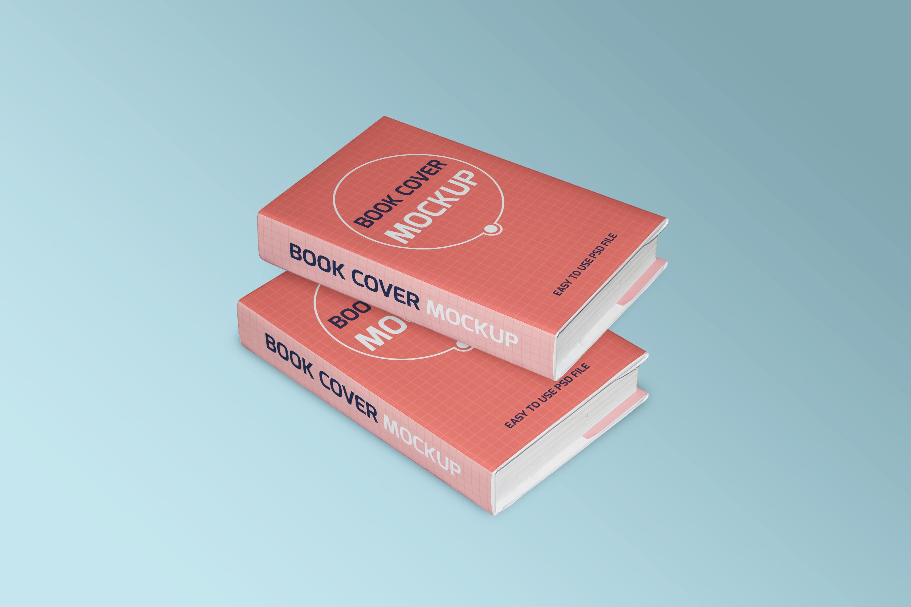Hard Cover Book Cover Mockup Template