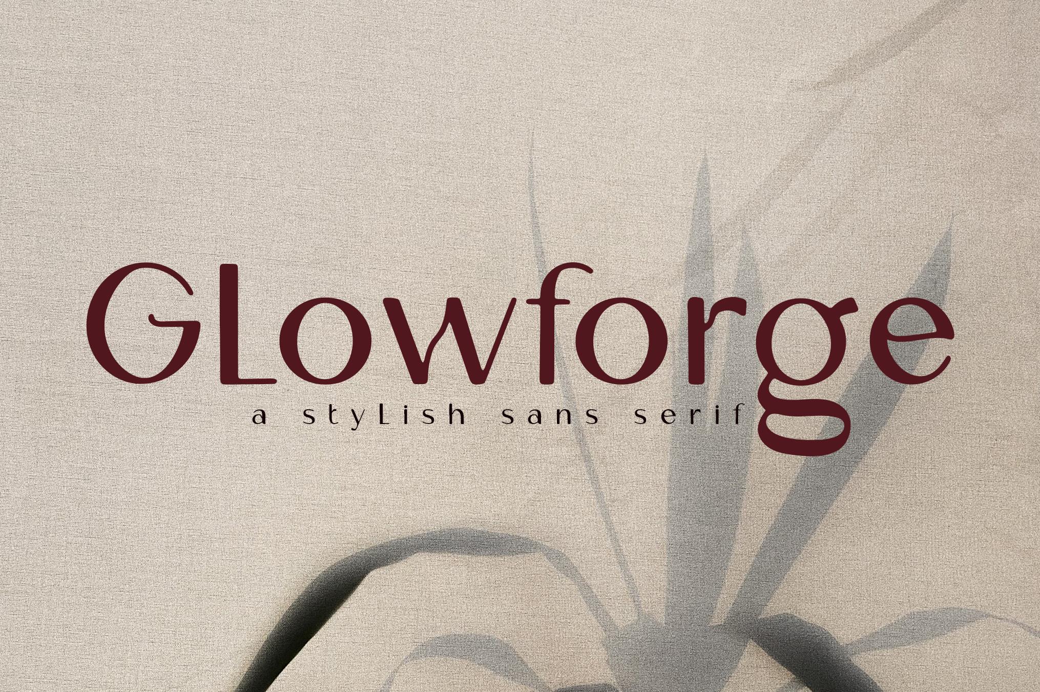 Glowforge Font